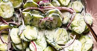 Komkommer Slaai met Mint, Jogurt & Feta: